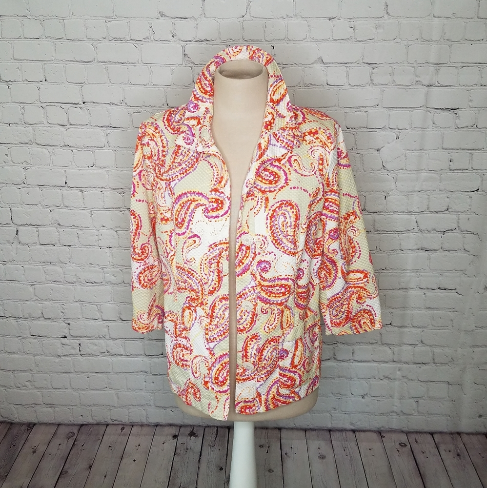 Linear Seersucker Jacket Long Sleeves
